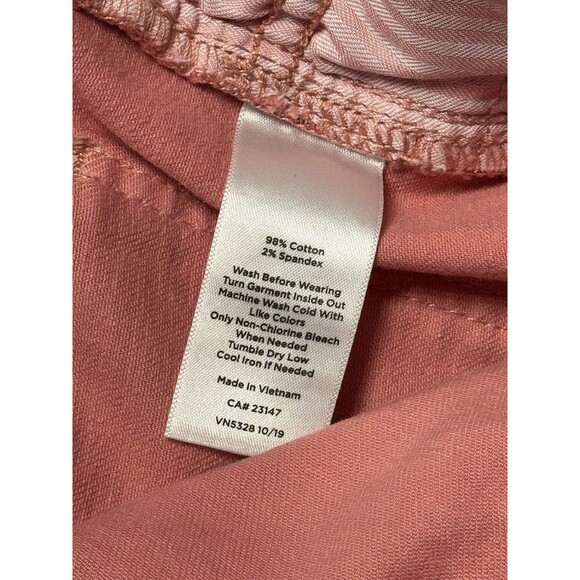 Talbots Flawless Slim Ankle Jeans Women’s 6 Pink Stretch Back Elastic Waist NWT - Picture 8 of 12